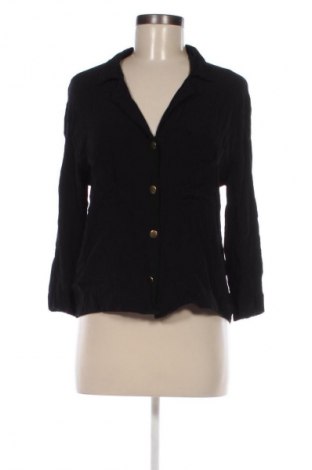 Дамска риза Bershka, Размер L, Цвят Черен, Цена 9,99 лв.