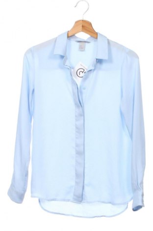 Γυναικείο πουκάμισο H&M, Μέγεθος XS, Χρώμα Μπλέ, Τιμή 12,79 €