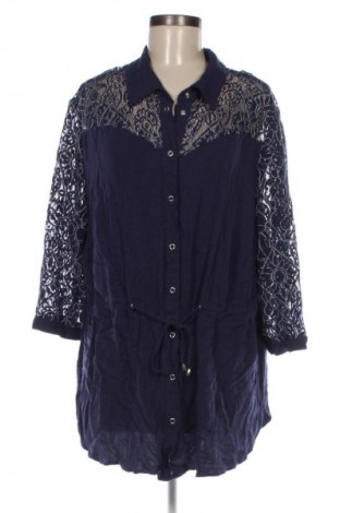 Damenbluse Sheego, Größe 3XL, Farbe Blau, Preis 10,99 €