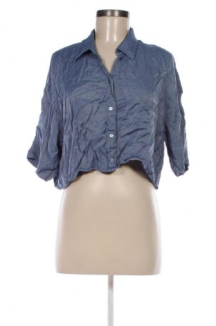 Дамска риза Zara, Размер M, Цвят Син, Цена 17,99 лв.