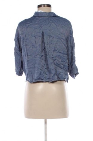 Дамска риза Zara, Размер M, Цвят Син, Цена 17,99 лв.