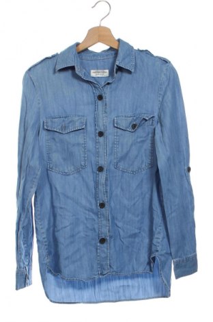 Дамска риза Zara, Размер XS, Цвят Син, Цена 26,98 лв.