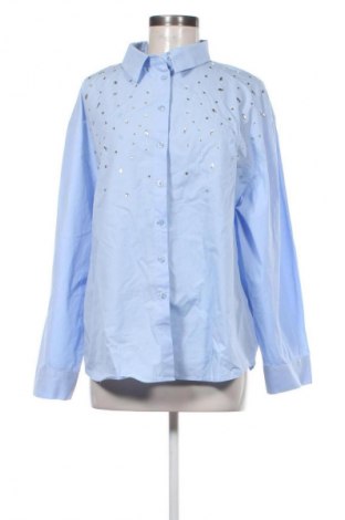 Дамска риза Zara, Размер XL, Цвят Син, Цена 27,37 лв.