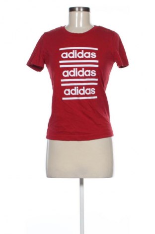Damen T-Shirt Adidas, Größe S, Farbe Rot, Preis 13,82 €