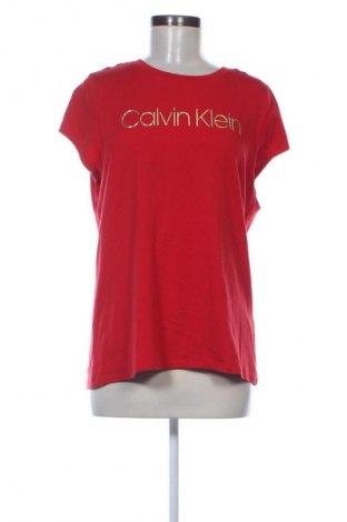 Damen T-Shirt Calvin Klein, Größe L, Farbe Rot, Preis € 25,93