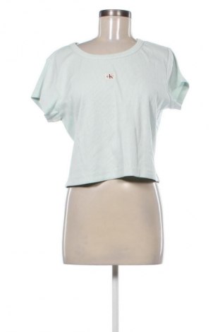 Damen T-Shirt Calvin Klein Jeans, Größe XL, Farbe Grün, Preis 45,99 €