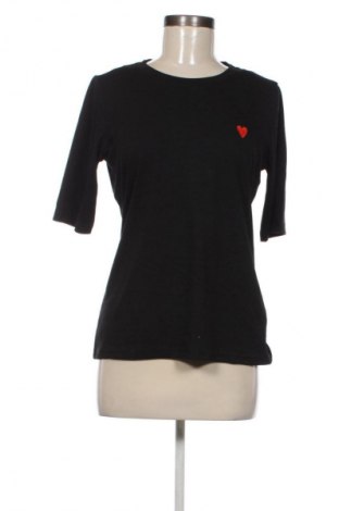 Γυναικείο t-shirt Kaffe, Μέγεθος L, Χρώμα Μαύρο, Τιμή 14,99 €