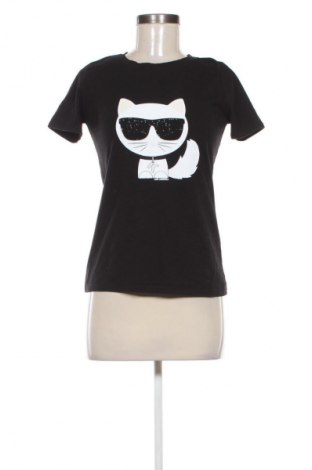 Tricou de femei Karl Lagerfeld, Mărime S, Culoare Negru, Preț 178,95 Lei