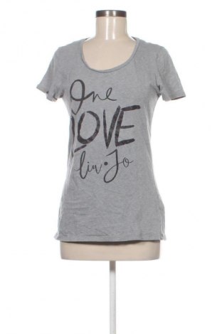 Γυναικείο t-shirt Liu Jo, Μέγεθος L, Χρώμα Γκρί, Τιμή 28,04 €