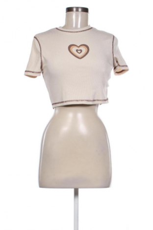 Damen T-Shirt SHEIN, Größe M, Farbe Beige, Preis 8,69 €