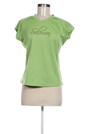 Γυναικείο t-shirt Salomon, Μέγεθος M, Χρώμα Πράσινο, Τιμή 20,97 €