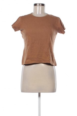 Γυναικείο t-shirt Weekday, Μέγεθος S, Χρώμα Καφέ, Τιμή 6,06 €