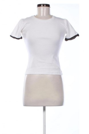 Damen T-Shirt Zara, Größe S, Farbe Weiß, Preis 6,14 €