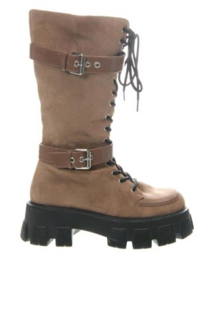 Дамски ботуши Unbranded, Размер 39, Цвят Бежов, Цена 76,25 лв.