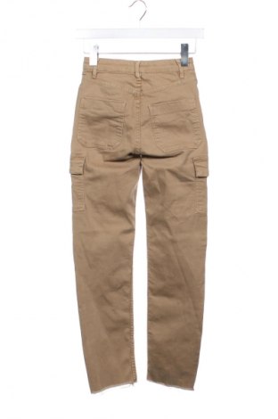 Дамски дънки Mango, Размер XXS, Цвят Кафяв, Цена 33,24 лв.