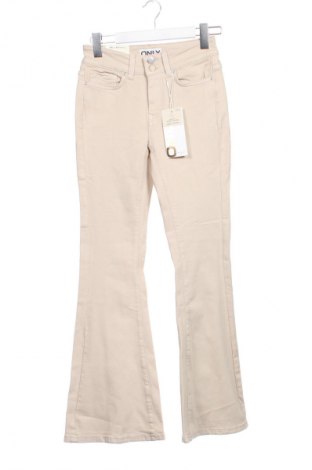 Dámske džínsy  ONLY, Veľkosť XS, Farba Béžová, Cena  46,95 €