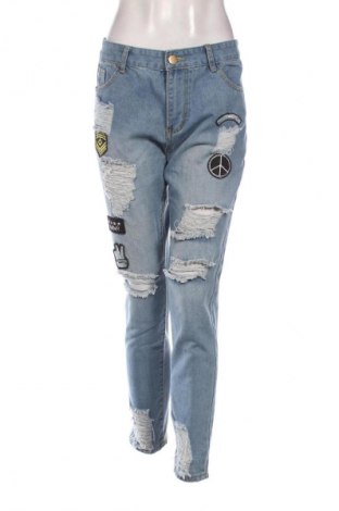 Дамски дънки Unbranded, Размер L, Цвят Син, Цена 46,00 лв.