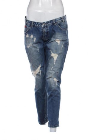 Дамски дънки Wiya, Размер XL, Цвят Син, Цена 41,06 лв.