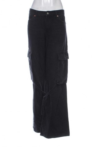 Дамски дънки Zara, Размер XL, Цвят Черен, Цена 27,37 лв.