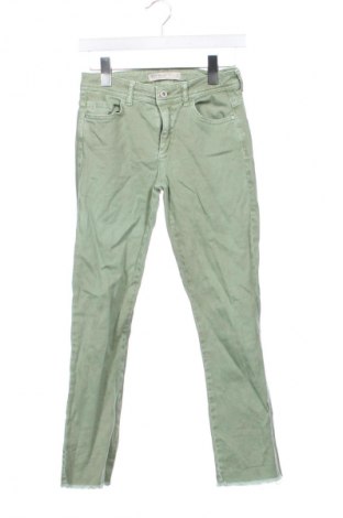 Damskie jeansy Zara, Rozmiar XS, Kolor Zielony, Cena 62,07 zł