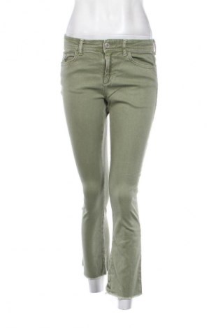 Blugi de femei Zara, Mărime M, Culoare Verde, Preț 71,10 Lei