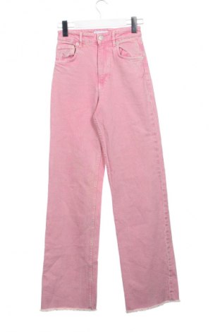 Damskie jeansy Zara, Rozmiar XXS, Kolor Różowy, Cena 73,99 zł