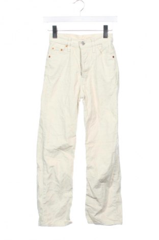 Γυναικείο κοτλέ παντελόνι Levi's, Μέγεθος XXS, Χρώμα Εκρού, Τιμή 20,99 €