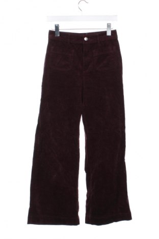 Γυναικείο κοτλέ παντελόνι Mango, Μέγεθος XS, Χρώμα Κόκκινο, Τιμή 8,99 €