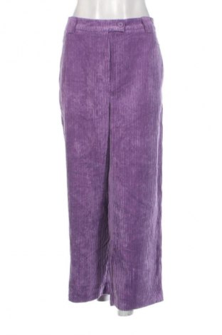 Γυναικείο κοτλέ παντελόνι Sisley, Μέγεθος XL, Χρώμα Βιολετί, Τιμή 14,99 €