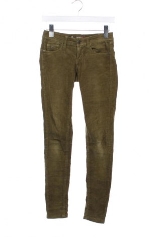 Pantaloni de velvet de femei Stradivarius, Mărime XXS, Culoare Verde, Preț 76,32 Lei