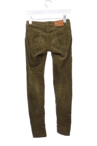 Pantaloni de velvet de femei Stradivarius, Mărime XXS, Culoare Verde, Preț 76,32 Lei