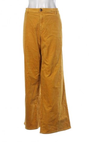 Pantaloni de velvet de femei Yessica, Mărime XXL, Culoare Galben, Preț 59,99 Lei