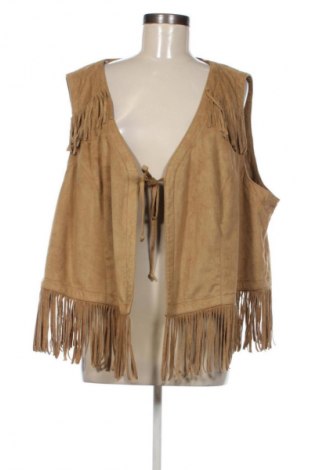 Γυναικείο γιλέκο KJ Brand, Μέγεθος 3XL, Χρώμα Καφέ, Τιμή 19,99 €