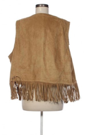 Γυναικείο γιλέκο KJ Brand, Μέγεθος 3XL, Χρώμα Καφέ, Τιμή 19,99 €