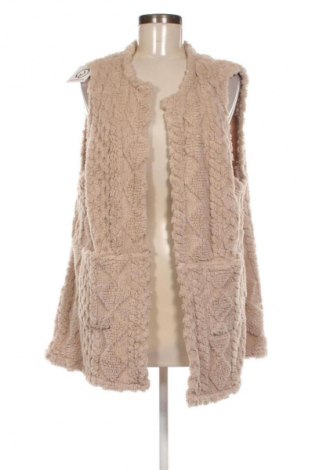 Дамски елек Unbranded, Размер XXL, Цвят Бежов, Цена 27,99 лв.