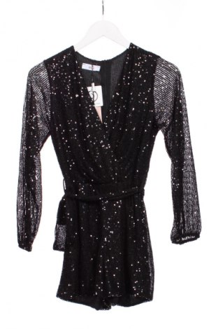 Дамски къс гащеризон Wal G, Размер XS, Цвят Черен, Цена 109,99 лв.