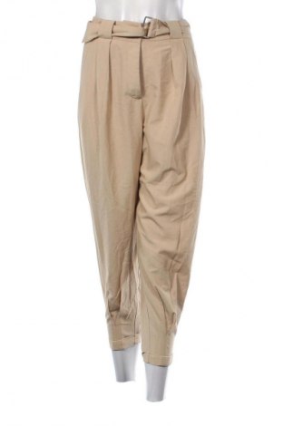 Pantaloni de femei Bershka, Mărime S, Culoare Bej, Preț 92,11 Lei