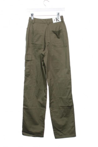 Pantaloni de femei Calvin Klein Jeans, Mărime XS, Culoare Verde, Preț 126,99 Lei