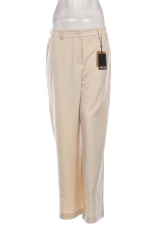 Dámske nohavice Pieces, Veľkosť L, Farba Béžová, Cena  37,95 €