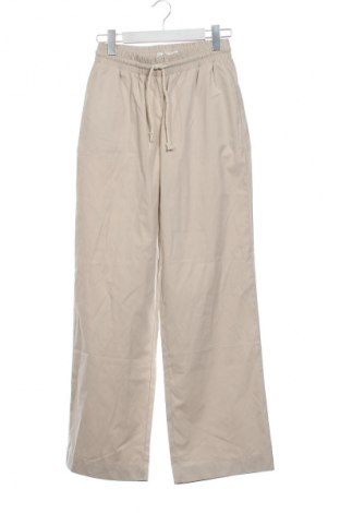 Pantaloni de femei Sinsay, Mărime XS, Culoare Ecru, Preț 121,05 Lei