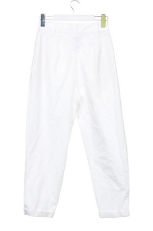 Дамски панталон Stradivarius, Размер XS, Цвят Бял, Цена 54,34 лв.