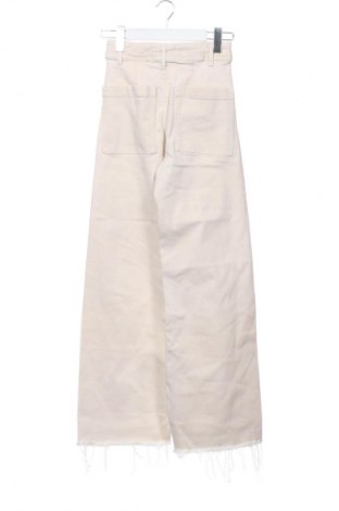 Damskie spodnie Zara, Rozmiar XXS, Kolor ecru, Cena 62,07 zł