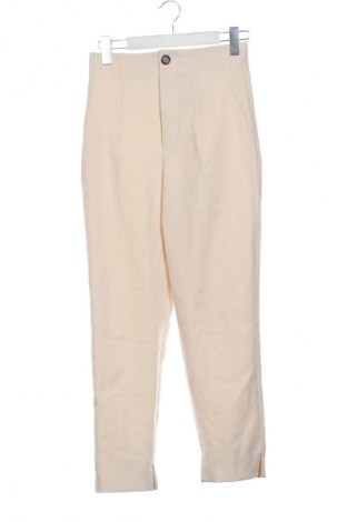 Дамски панталон Zara, Размер XS, Цвят Екрю, Цена 25,99 лв.
