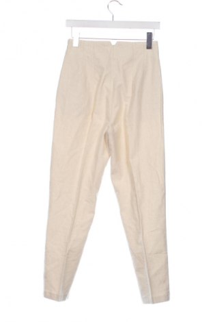 Damskie spodnie Zara, Rozmiar XS, Kolor ecru, Cena 62,07 zł