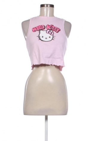 Γυναικείο αμάνικο μπλουζάκι Hello Kitty, Μέγεθος L, Χρώμα Ρόζ , Τιμή 8,75 €