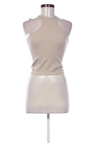 Γυναικείο αμάνικο μπλουζάκι Stradivarius, Μέγεθος S, Χρώμα  Μπέζ, Τιμή 8,68 €