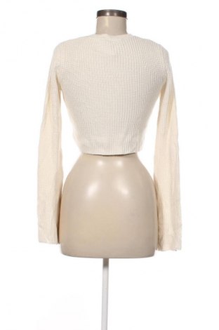 Pulover de femei Bershka, Mărime XS, Culoare Ecru, Preț 55,99 Lei