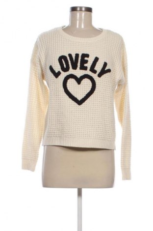 Γυναικείο πουλόβερ Fb Sister, Μέγεθος M, Χρώμα Εκρού, Τιμή 14,83 €