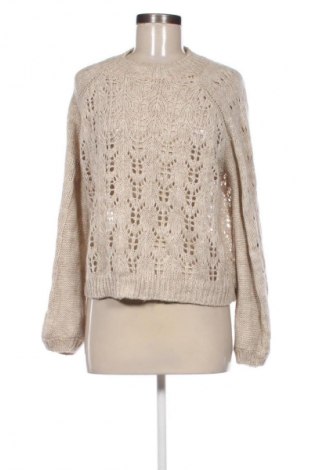 Damski sweter Pieces, Rozmiar L, Kolor Beżowy, Cena 62,02 zł