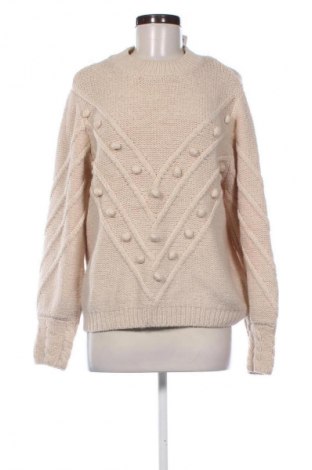 Дамски пуловер Pieces, Размер L, Цвят Бежов, Цена 27,00 лв.